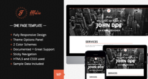 Fffolio – Responsive One Page-Portfolio