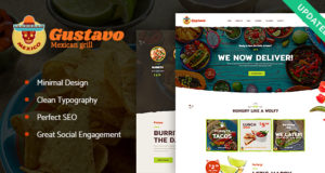 Gustavo | Mexikanische Grill, Bar & Restaurant WordPress Vorlage