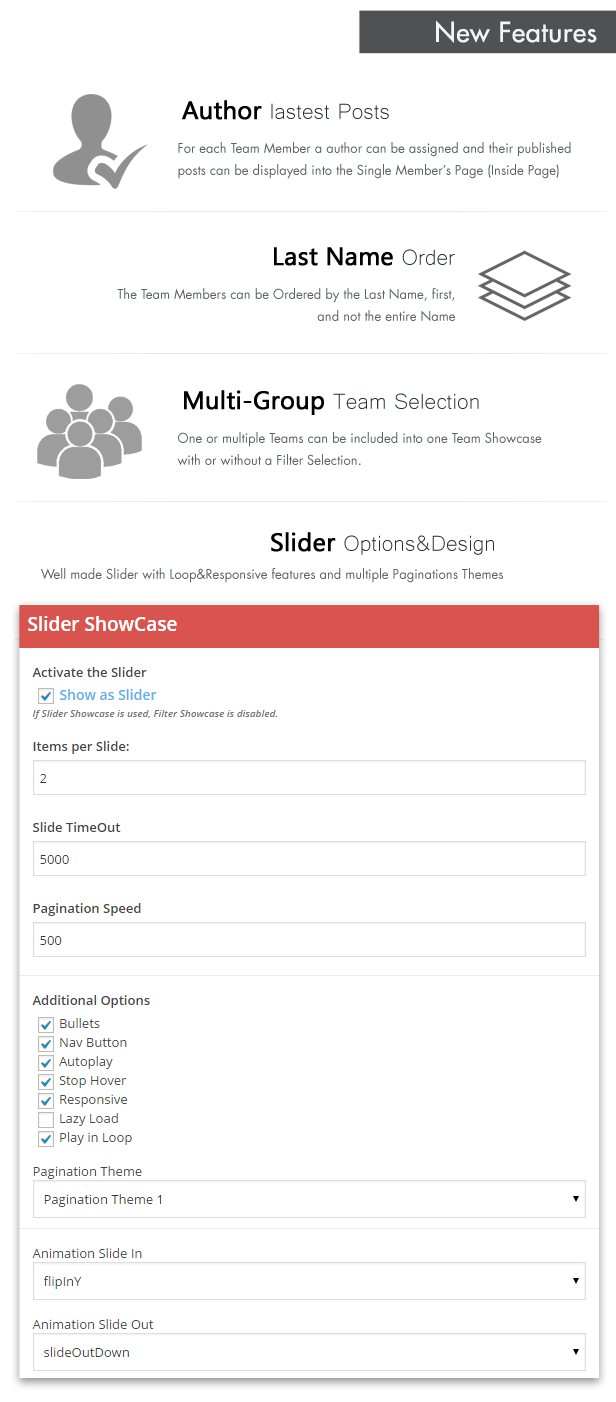 Team Showcase für Visual Composer WordPress Plugin