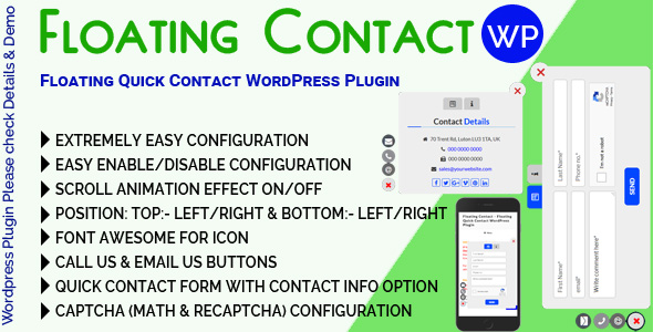 Floating Kontakt - Floating Quick Kontakt WordPress Plugin