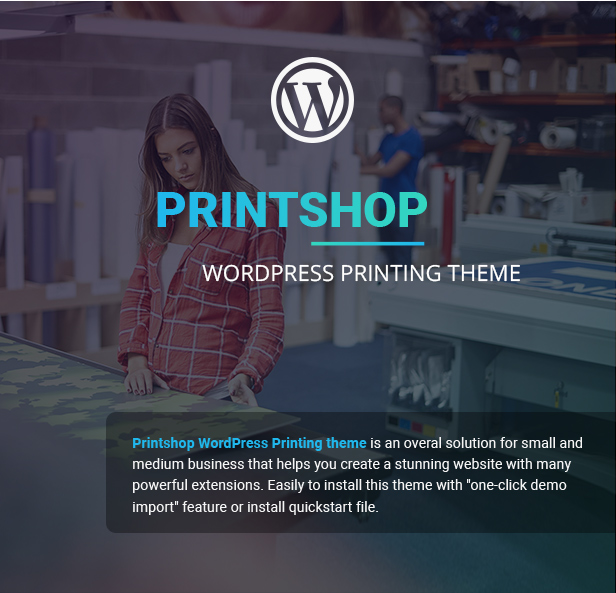 Druckerei - WordPress Responsive Printing Layout