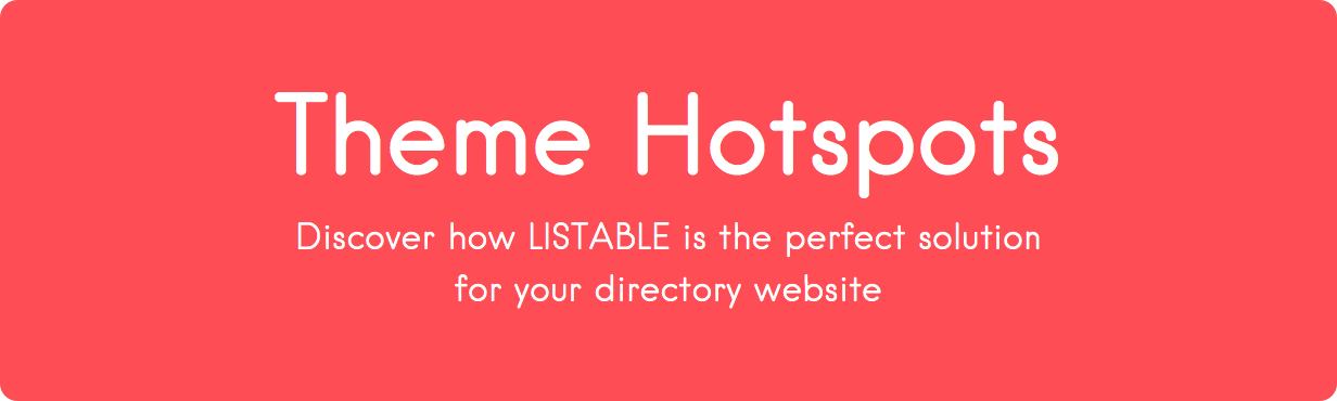 LISTABLE - Ein freundliches Verzeichnis WordPress Template