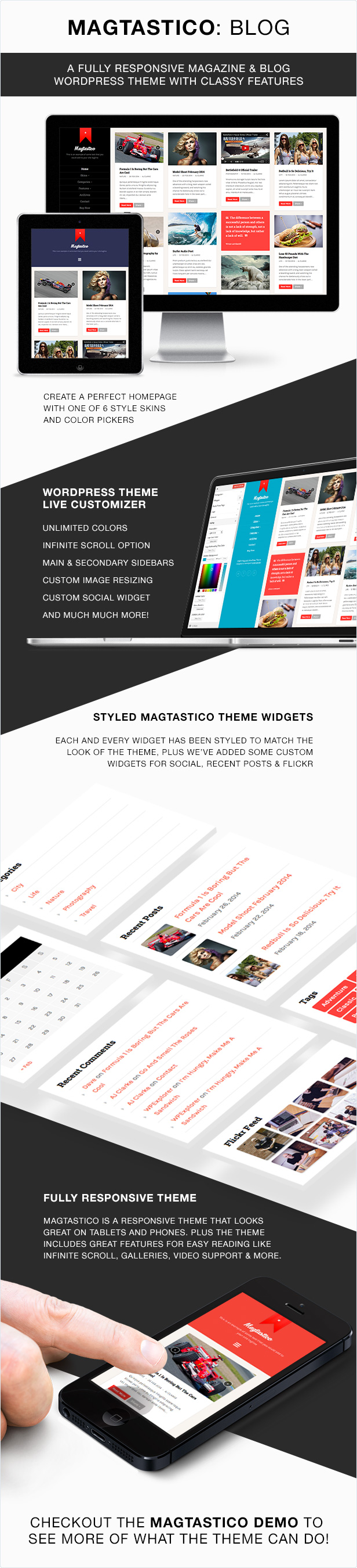 Magtastico WordPress Layout Features