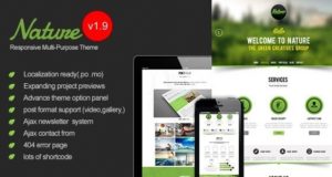 Natur – Responsive OnePage WordPress Vorlage