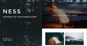 Ness – Minimalist Foto Magazin WordPress Vorlage