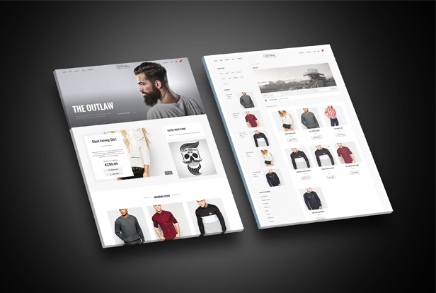 Outlaw - Stilvolles WooCommerce WordPress Vorlage