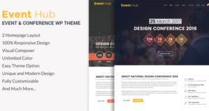 Event Hub – Veranstaltung, Konferenz WordPress Layout