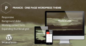 Prancis – Eine Seite WordPress Vorlage