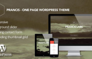 Prancis – Eine Seite WordPress Vorlage