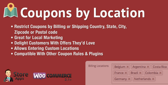 WooCommerce Coupons nach Ort