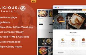 Delicious – Tischbuchung / Restaurant WordPress Layout