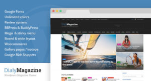 DialyMagazine – Sauberes und flaches Magazin Template