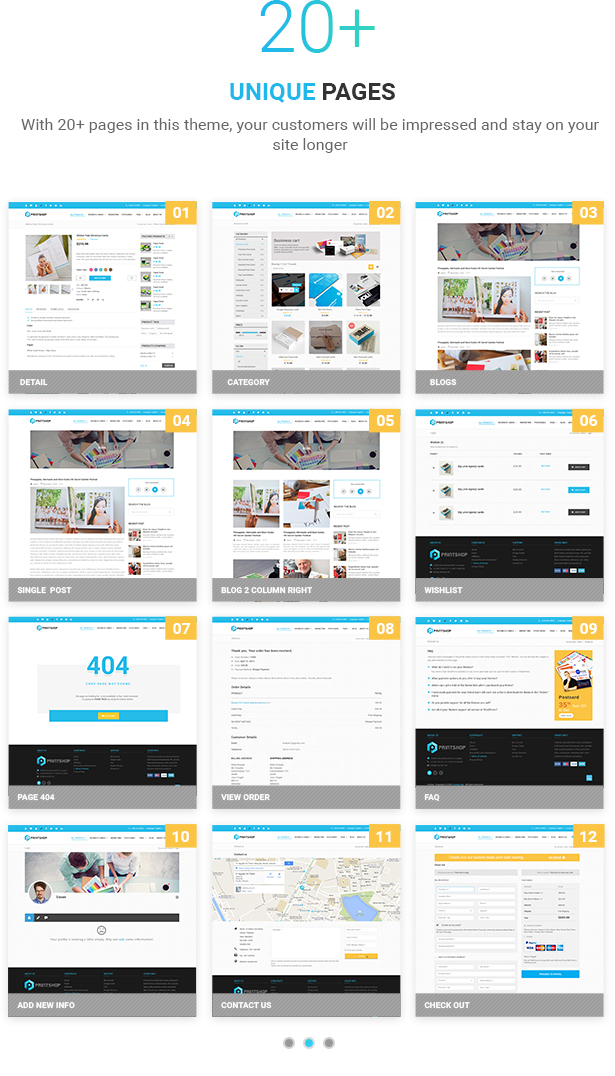 Druckerei - WordPress Responsive Printing Layout