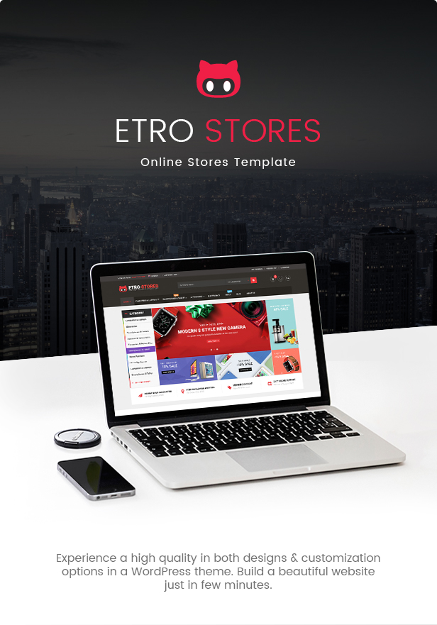 Etro Store - Mehrzweck-Responsive WooCommerce WordPress Vorlage (Mobile Layouts enthalten)