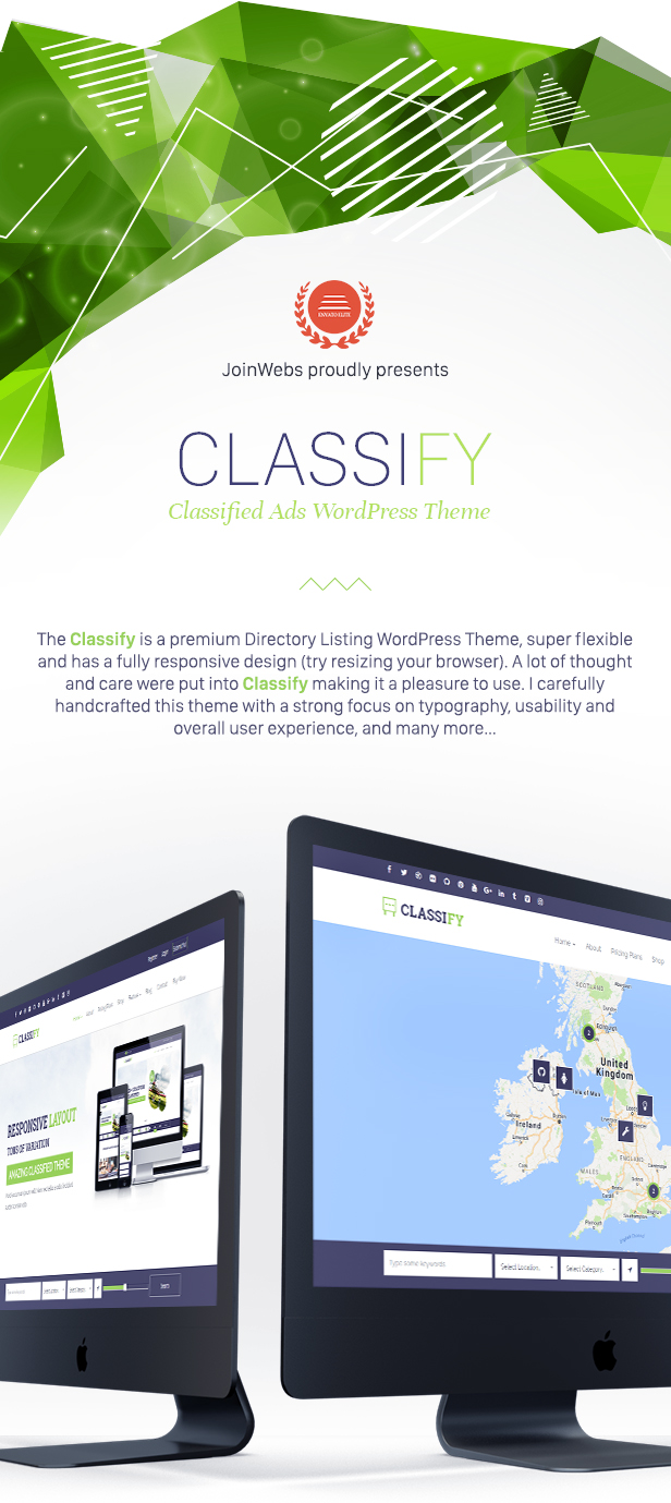 Classified Ads WordPress Layout