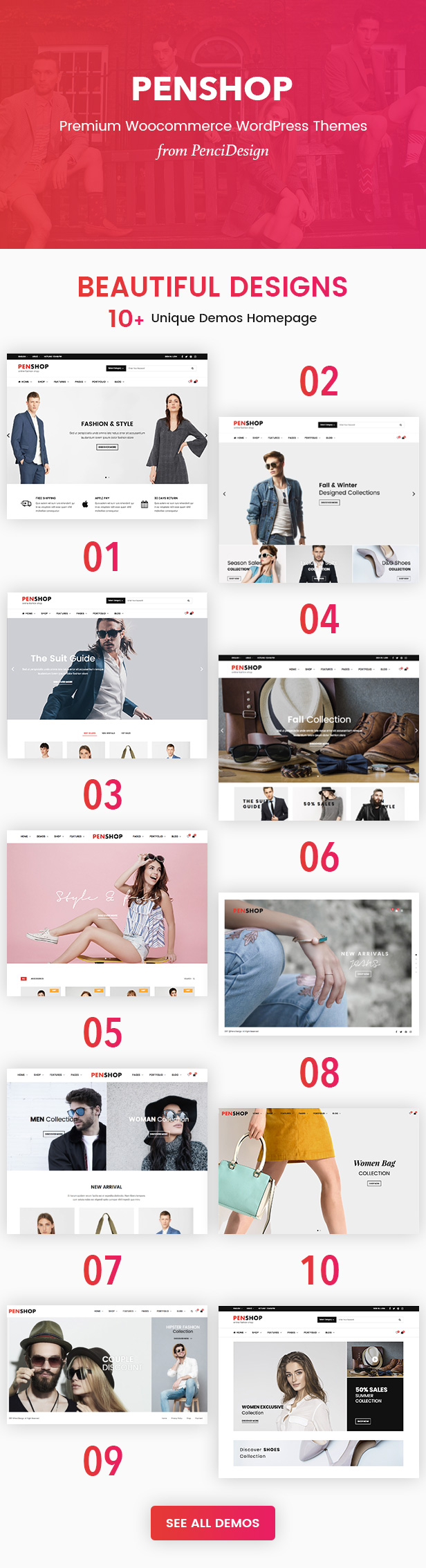 PenShop - Mehrzweck eCommerce WordPress Layout