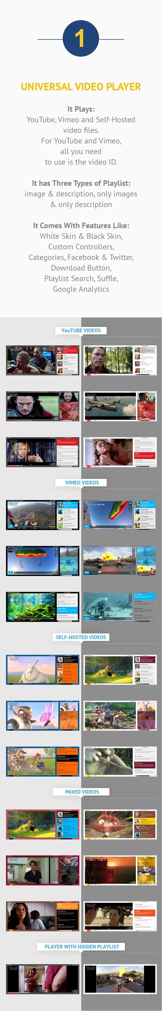 Universal Video Player VC-Add-On für WPBakery Page Builder (früher Visual Composer)