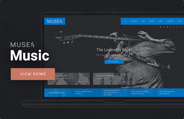 Muse - Musik-WordPress-Layout