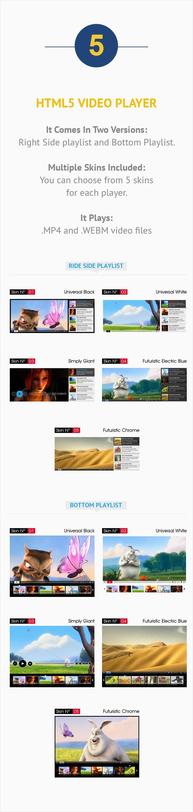 Visual Composer Addon - HTML5 Video Player