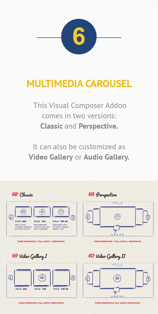 Visual Composer Addon - Multimedia-Karussell