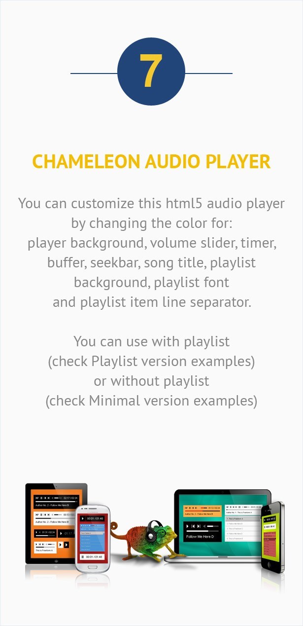 Visual Composer Addon - Chameleon Audio Player