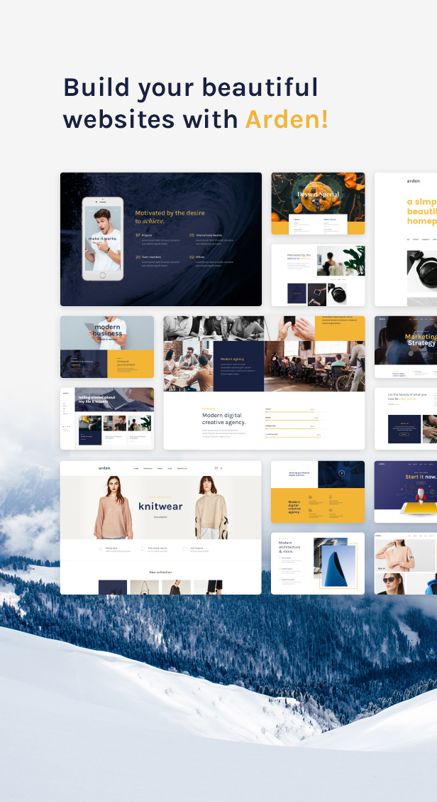 Arden - Ein scharfes und modernes Mehrzweck-WordPress-Template