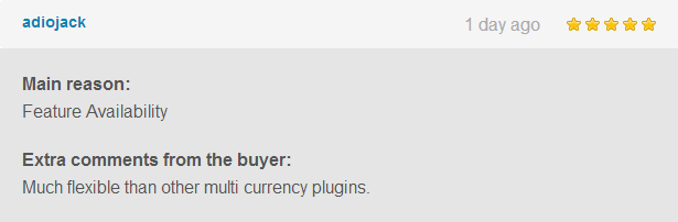 WooCommerce Ultimate Multi Currency Suite Bewertung 8