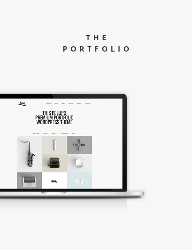 Lupo / Professionelles Portfolio WordPress Layout