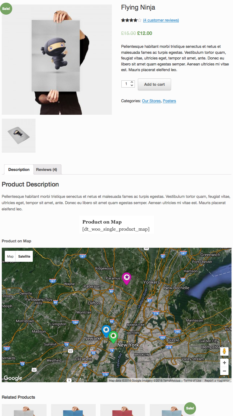 WooCommerce Karten Store Locator
