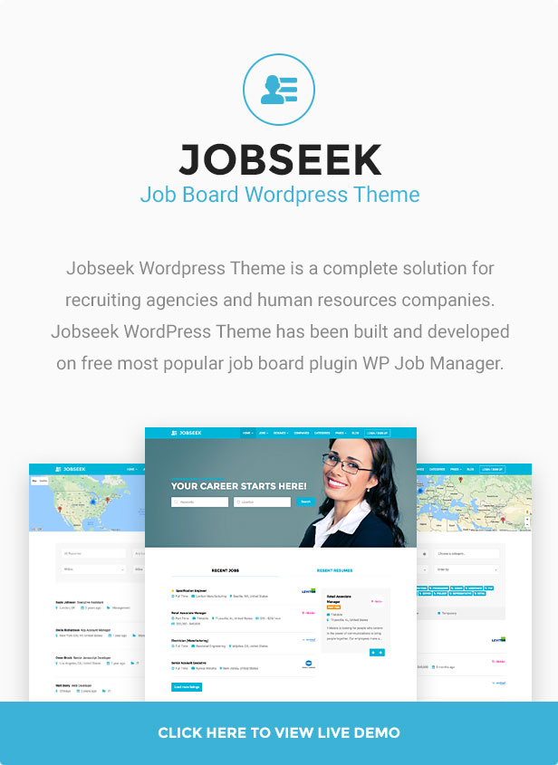 Jobbörse Job Board WordPress Template