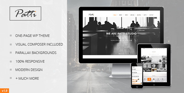 Patti - Parallax One Page WordPress Vorlage