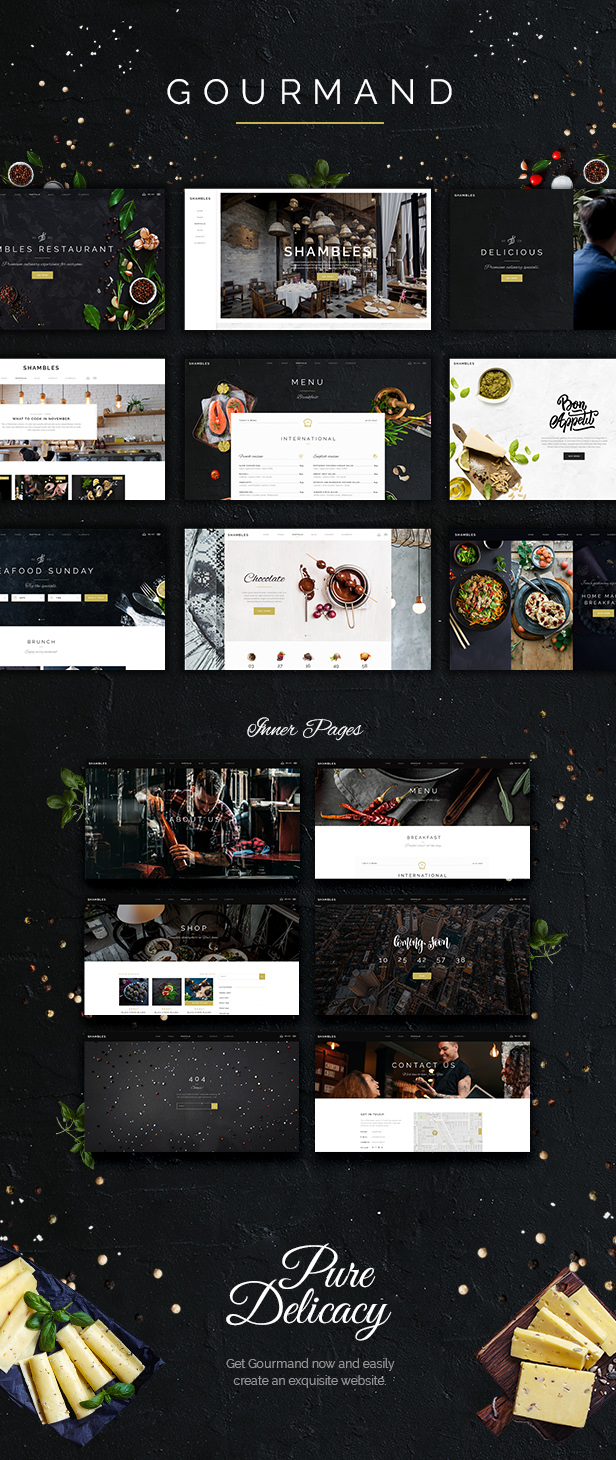 Gourmand - A Template for Restaurants, Bistros and Chefs