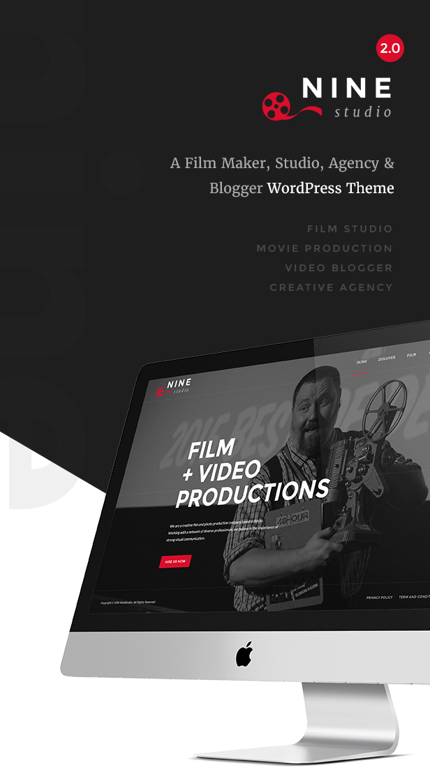 Neun Studio - Ein Film Maker, Studio, Agentur & Blogger WordPress Layout