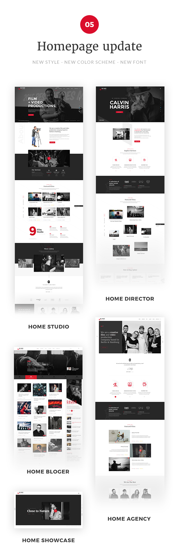 Neun Studio - Ein Film Maker, Studio, Agentur & Blogger WordPress Layout