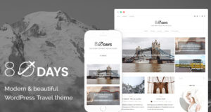Achtzig Tage - Ein WordPress-Reisethema für Reiseblogs