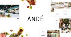 Andé – Ein modernes und elegantes Restaurant WordPress Layout