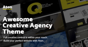 Aton – ein kreatives Thema für Agenturen und Freiberufler im modernen Design
