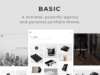 Basic - Minimales Portfolio WordPress Template