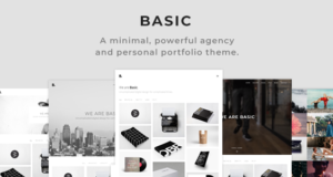 Basic – Minimales Portfolio WordPress Template