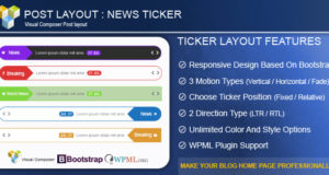 Beitrag Layout: News Ticker für Visual Composer