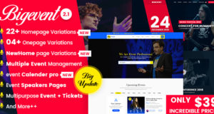 BigEvent – Konferenz Veranstaltung WordPress Layout