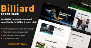 Billard – Creative Sporting WordPress Vorlage