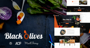 Blackolive – Restaurant Eine Seite WordPress Layout
