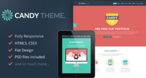 Candy – OnePage Flat Responsives WordPress Vorlage