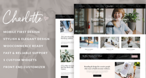 Charlotte - Kreatives Blog WordPress Layout
