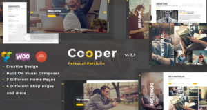 Cooper – Creative Responsive Persönliches Portfolio WordPress Template
