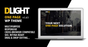 D-Light – Eine Seite WordPress Kreative Vorlage