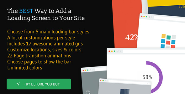 Wordpress Add-On Plugin The Loading Bar WordPress Plugin