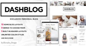 DashBlog – Einfach und sauber Personal WordPress Blog Layout