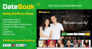 DateBook – Dating WordPress Layout